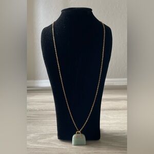 OFFERS WELCOMED Green Jade Handbag Purse Pendant Necklace 14.8g